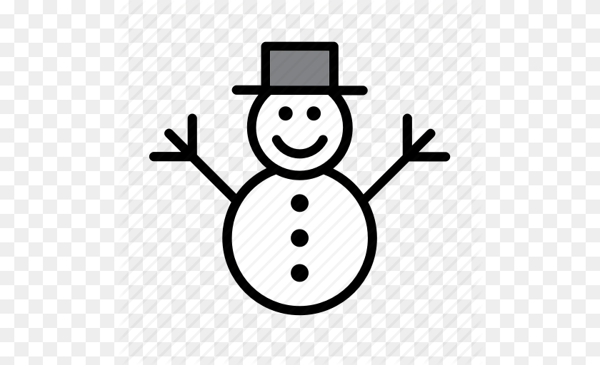 512x512 Christmas Winter, Nature, Outdoors, Snow, Snowman Clipart PNG