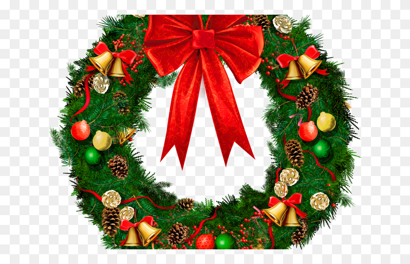 640x480 Christmas Wreath Graphics Corona De Navidad, Tree, Plant, Ornament HD PNG Download