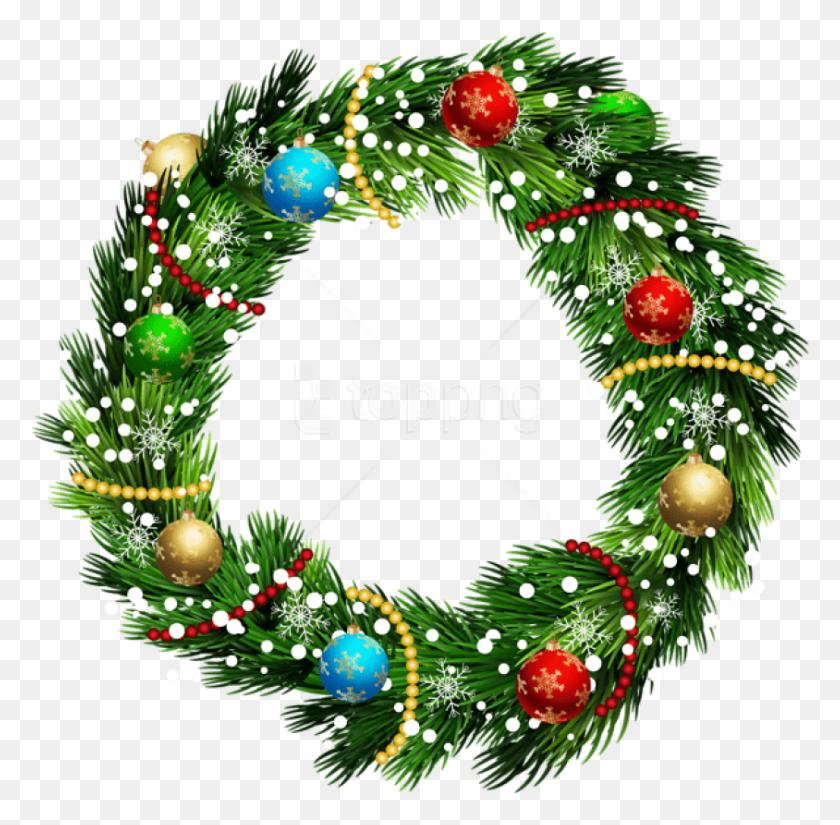 844x828 Christmas Wreath Guirlanda De Natal, Wreath, Christmas Tree, Tree HD PNG Download