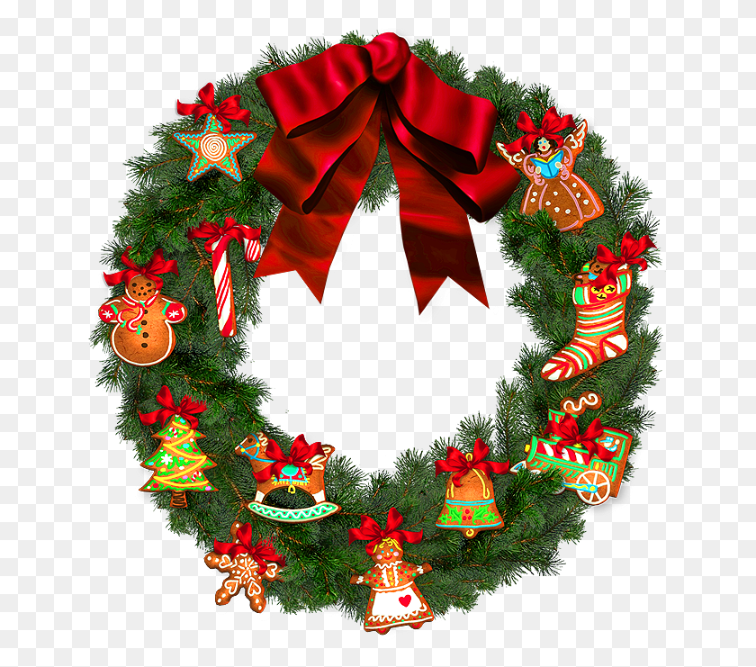 643x681 Christmas Wreath Transparent Background, Wreath, Christmas Tree, Tree HD PNG Download