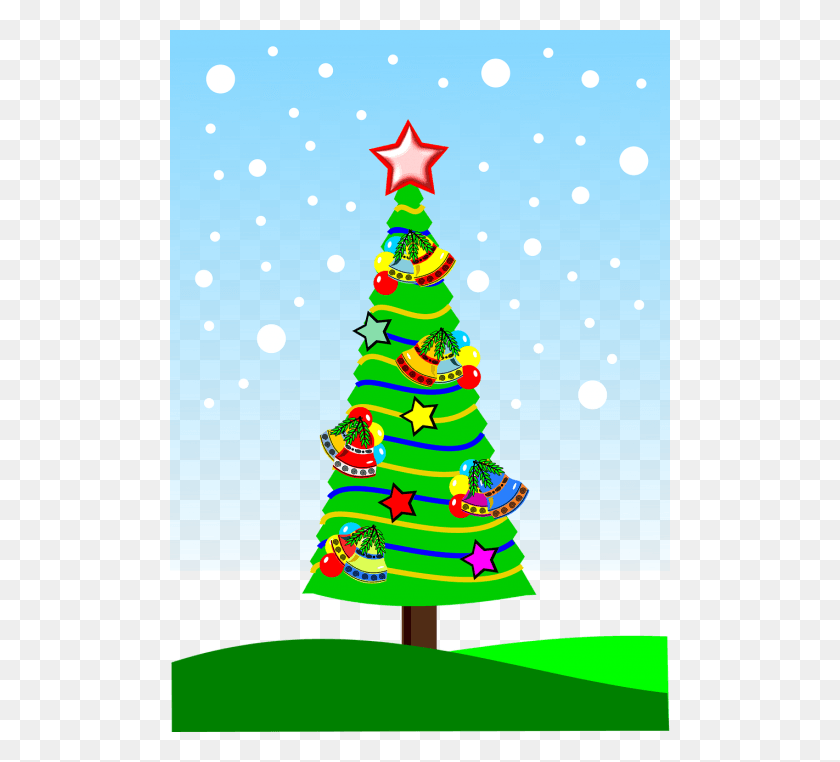 500x702 Christmaschristmas Treemerry Ornamentdecorationfree Merry Christmas Tree Cartoon, Plant, Ornament, Christmas Tree HD PNG Download
