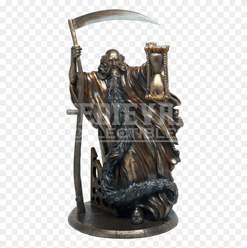 462x785 Chronos Statue Cc9318 Medieval Collectibles Chronos Father Time Greek Mythology, Bronze, Trophy, Sculpture HD PNG Download