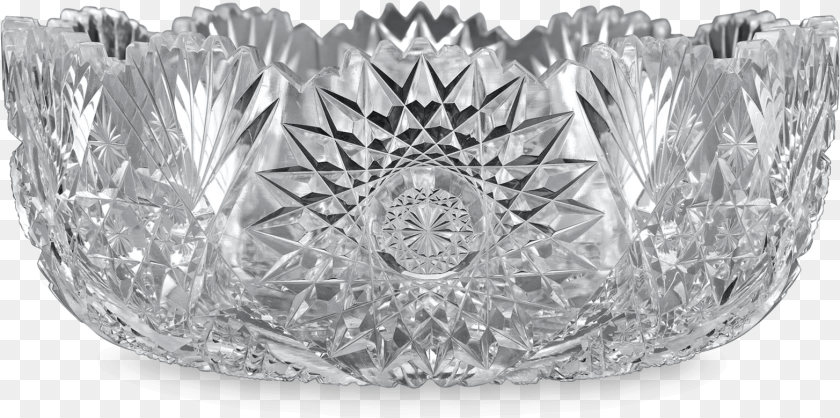 1565x779 Chrysanthemum Cut Glass Bowl By Hawkes Cut Glass Bowl, Accessories, Crystal, Diamond, Gemstone Sticker PNG