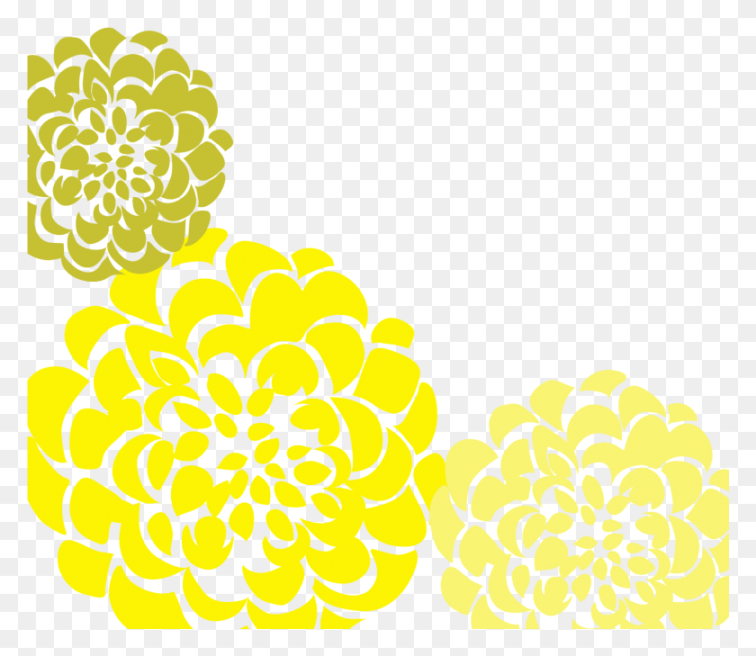 1501x1288 Chrysanthemum Wedding Invitation Yellow And Gray Printable Carme 2011, Floral Design, Pattern, Graphics HD PNG Download