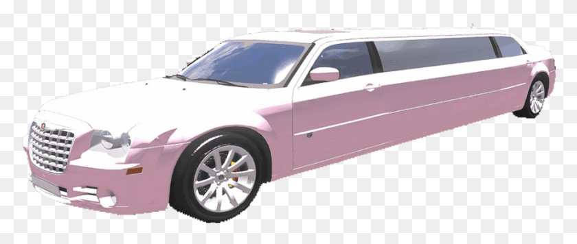 873x332 Chrysler 300 Limo Babypink Limousine, Tire, Wheel, Machine HD PNG Download