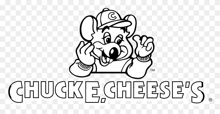 2201x1067 Chuck E Cheese39S Logo Черно-Белые Раскраски Chuck E Cheese, Рука, Трафарет, Алфавит Hd Png Скачать