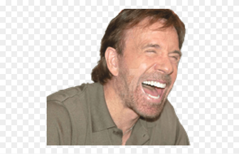 513x481 Chuck Norris Laughing, Face, Person, Human HD PNG Download
