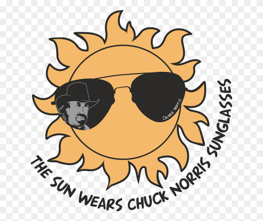 647x645 Chuck Norris Sunglasses, Label, Text, Accessories HD PNG Download
