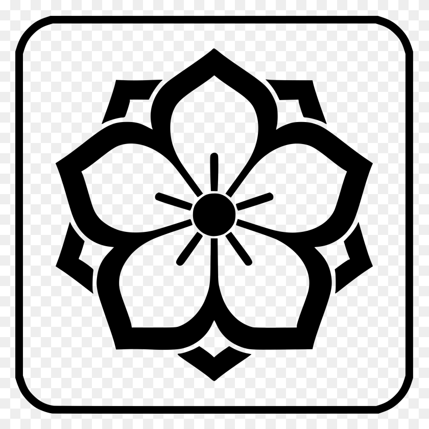 2400x2400 Chuinyaekikyo Japanese Family Crest Flower, Gray, World Of Warcraft HD PNG Download