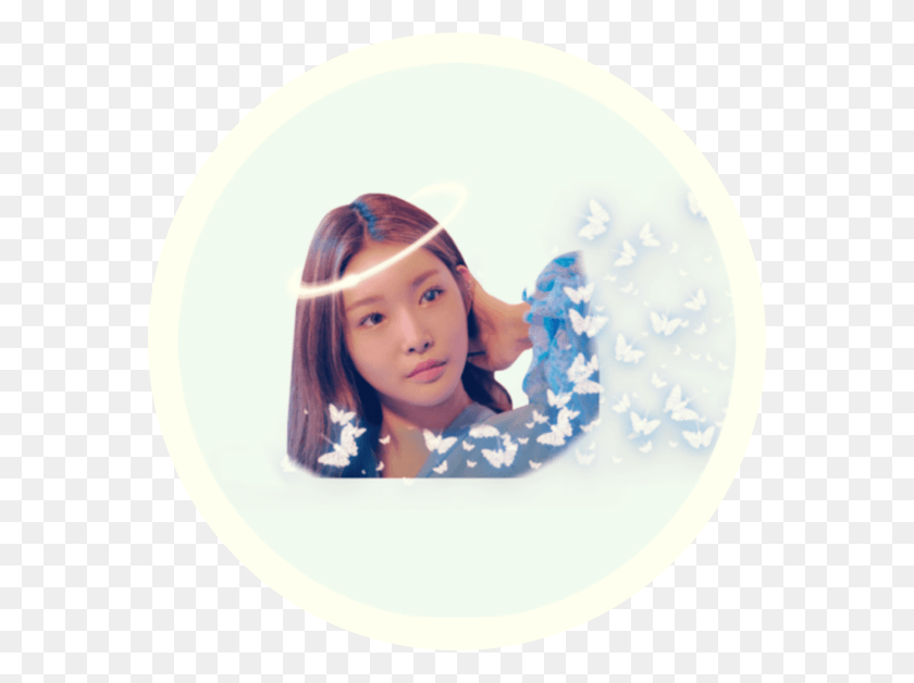 568x568 Chungha Sticker Circle, Face, Person, Human HD PNG Download