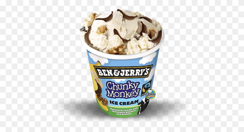 481x397 Chunky Monkey Ben Amp Jerry S 150ml Ben And Jerry39s Ice Cream, Cream, Dessert, Food HD PNG Download