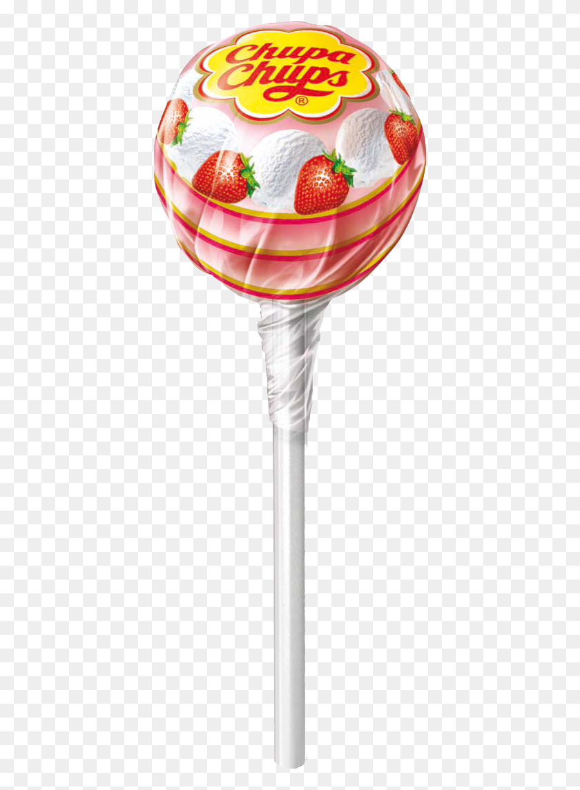 397x1085 Chupa Chups Strawberry Cream, Sweets, Food, Confectionery HD PNG Download