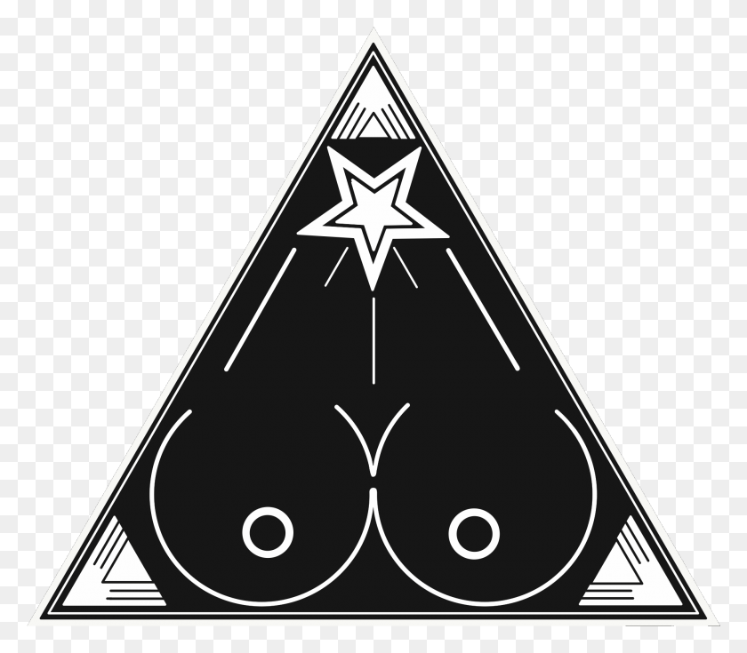 1911x1656 Church Of Boobism Logo Triangle, Symbol, Star Symbol HD PNG Download