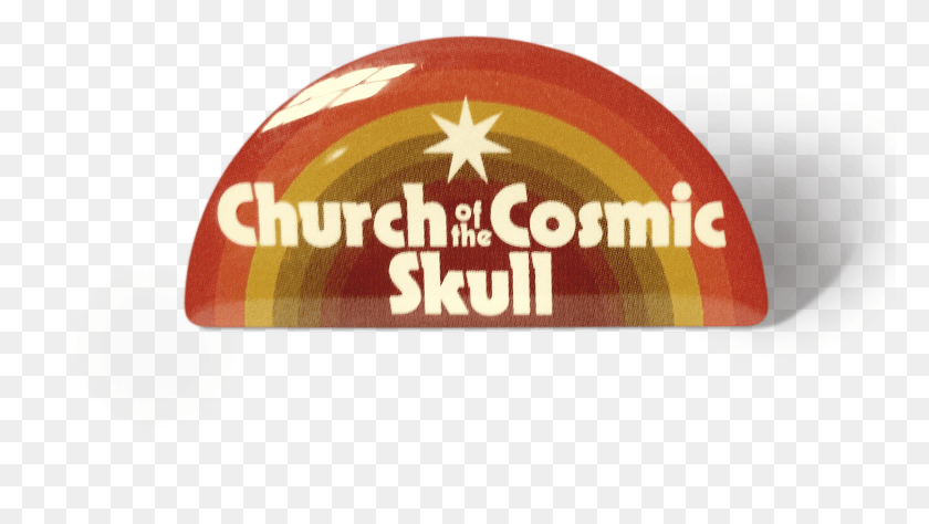 2401x1275 Church Of The Cosmic Skull Oval, Clothing, Apparel, Logo HD PNG Download
