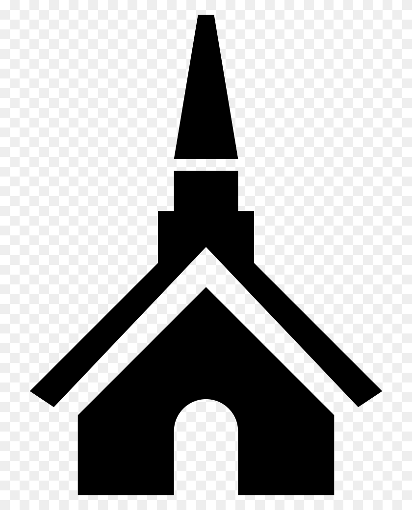 720x980 Church Svg Steeple Clipart Church Emoji Black And White, Stencil, Triangle HD PNG Download