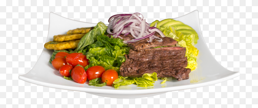 724x292 Churrasco Salad Roast Beef, Plant, Food, Produce HD PNG Download