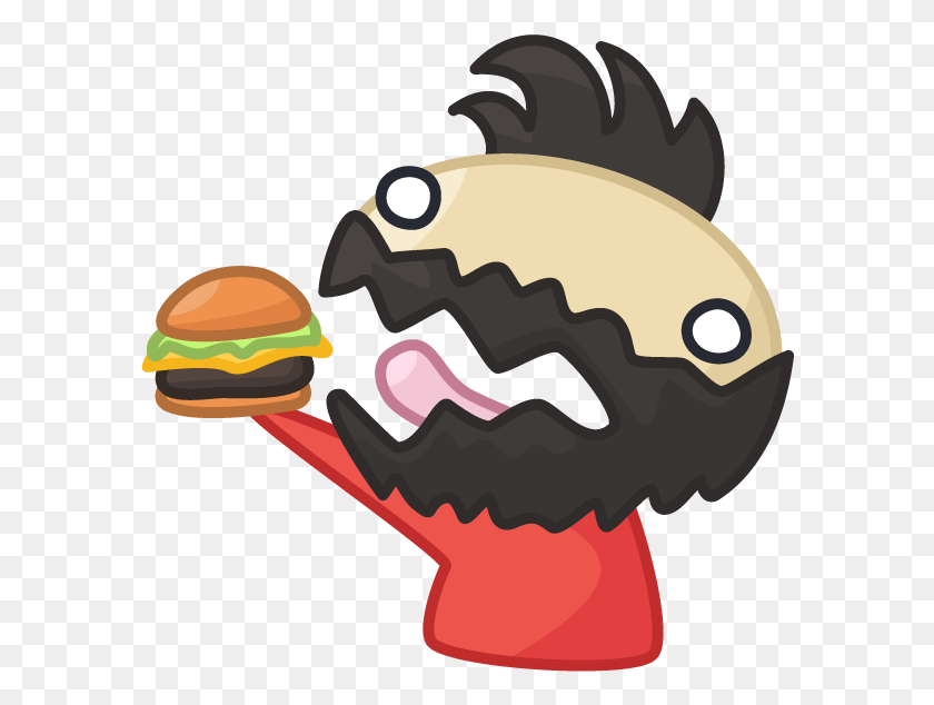 588x574 Churse Burger Illustration, Hand, Animal, Statue HD PNG Download