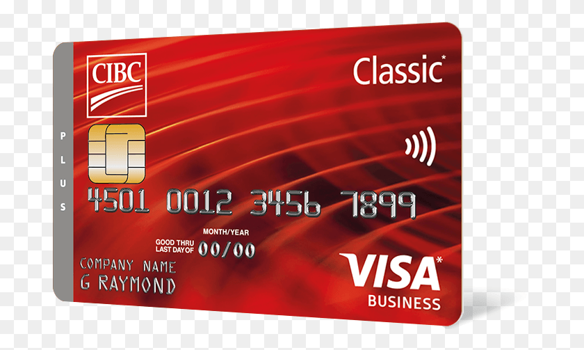 690x443 Cibc Corporate Classic Plus Visa Card Cibc Visa Card, Text, Credit Card HD PNG Download