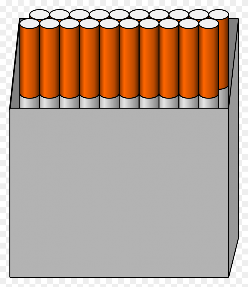 1916x2237 Cigarrillo Clipart Caja De Cigarrillos Clip Art, Lápiz, Arma, Arma Hd Png