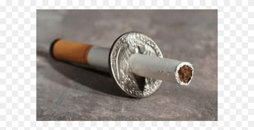 601x370 Cigarette Through A Coin, Weapon, Weaponry, Cannon HD PNG Download