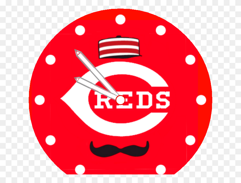 640x580 Cincinnati Reds Preview, Reloj, Reloj Analógico, Reloj De Pared Hd Png