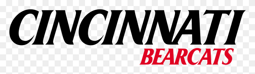 1273x303 Cincinnati University Bearcats Textlogo Cincinnati Bearcats, Texto, Número, Símbolo Hd Png