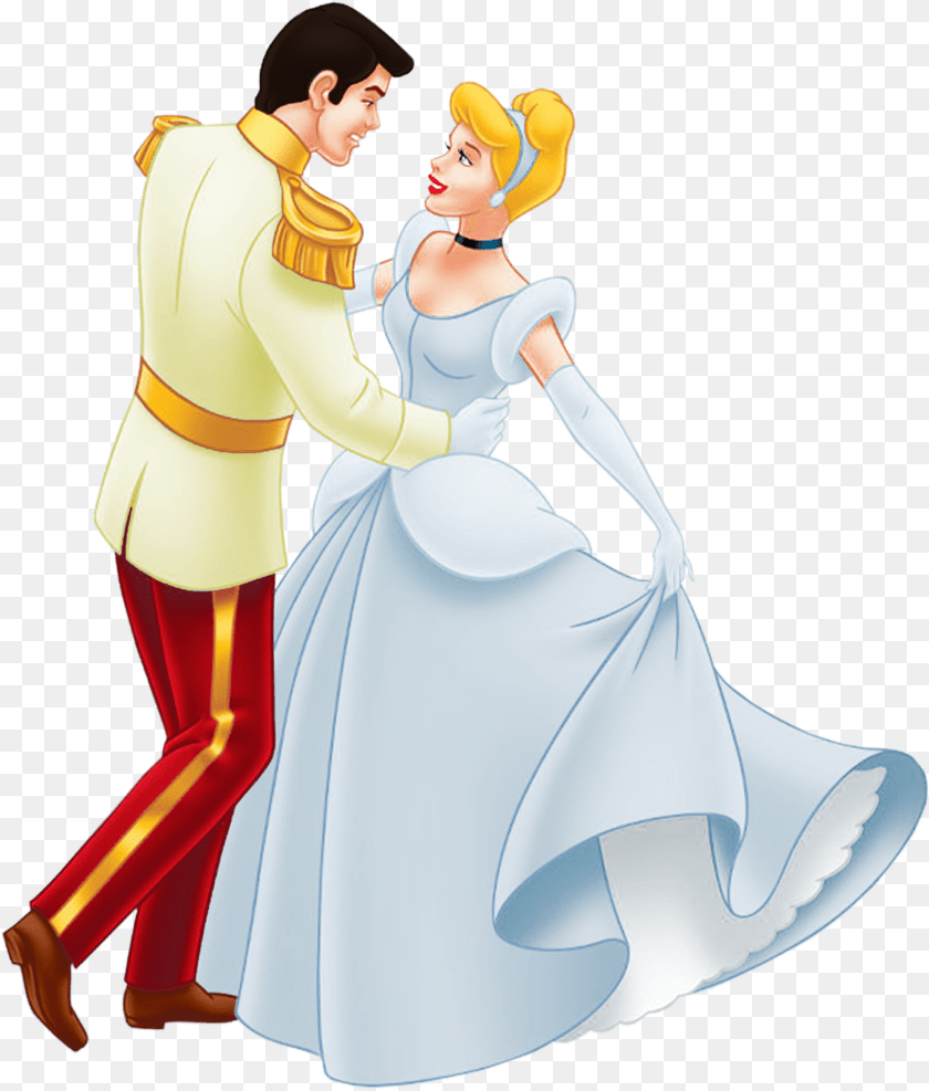 1563x1837 Cinderella Clip Art Cinderella Prince Charming Dancing, Clothing, Dress, Adult, Person Sticker PNG