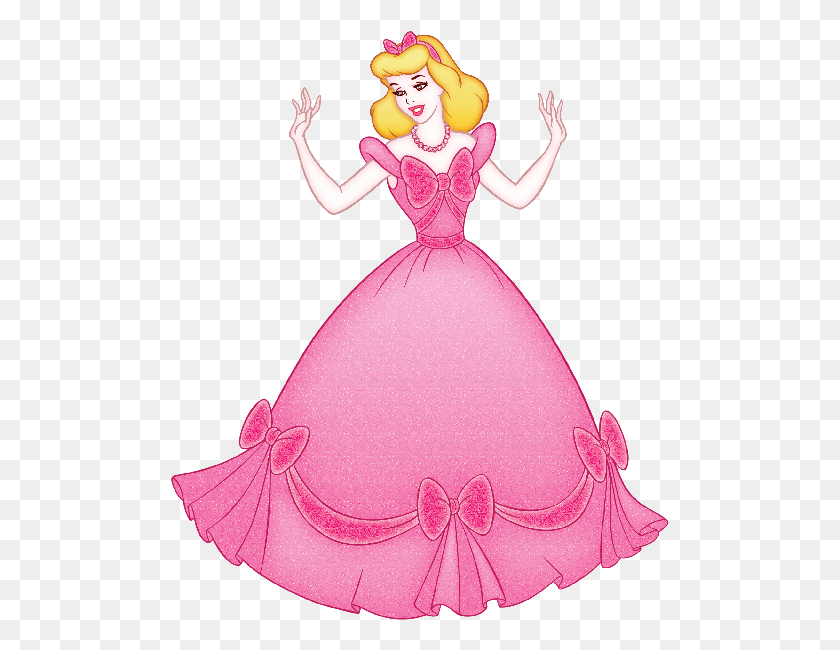499x590 Cinderella Cut Out Transparent Cinderella Pink Dress, Clothing, Apparel, Person HD PNG Download