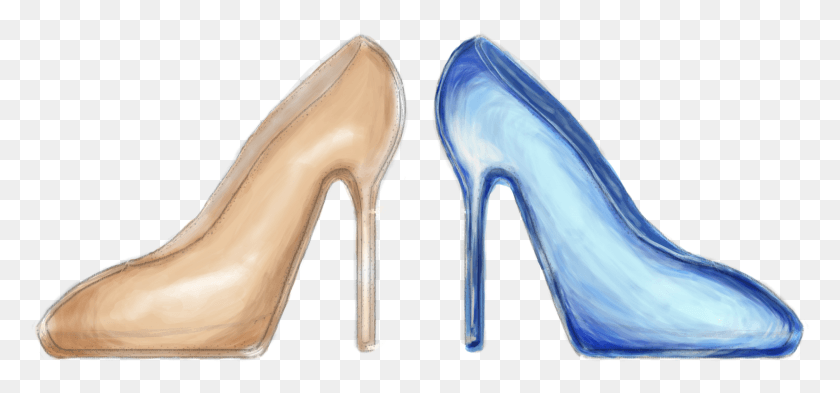 3059x1307 Cinderella Slippers Compare Basic Pump, Clothing, Apparel, Shoe HD PNG Download