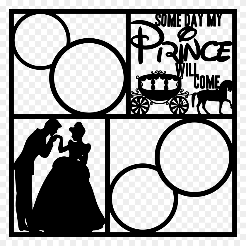 3450x3450 Cinderella Svg Cricut Silhouette, Person, Human, Collage HD PNG Download