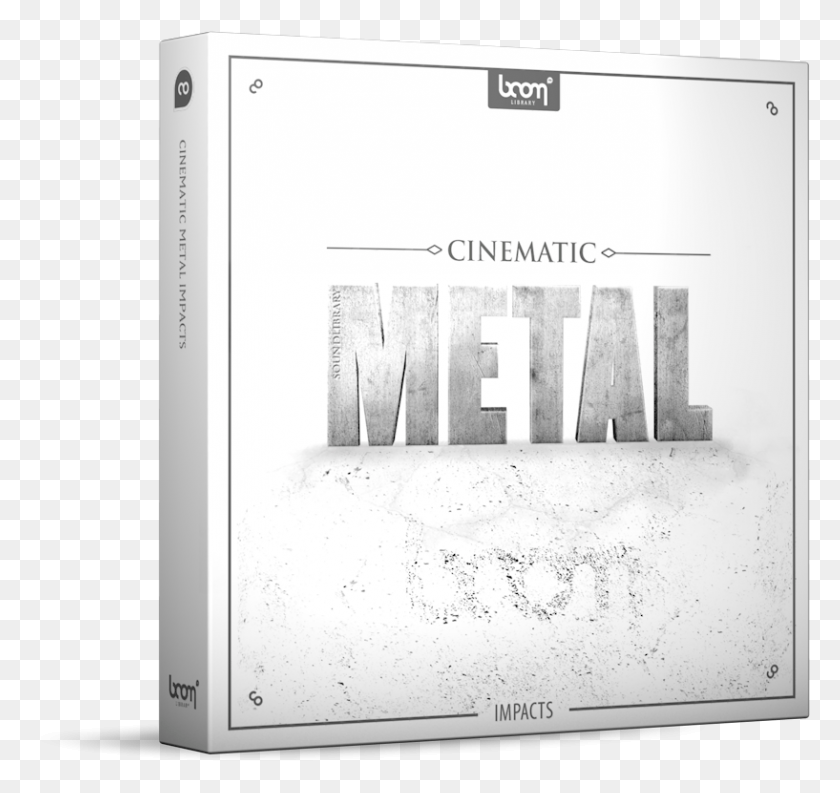 817x768 Cinematic Metal Sound Effects Library Product Box Monochrome, Text, Computer, Electronics HD PNG Download
