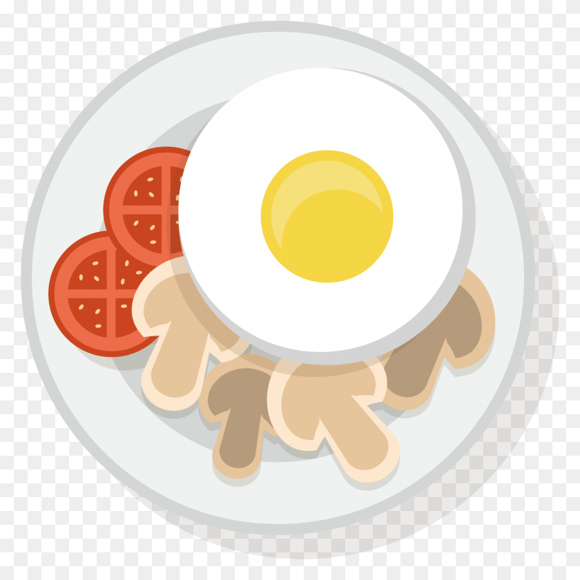 1466x1466 Círculo, Comida, Comida, Huevo Hd Png