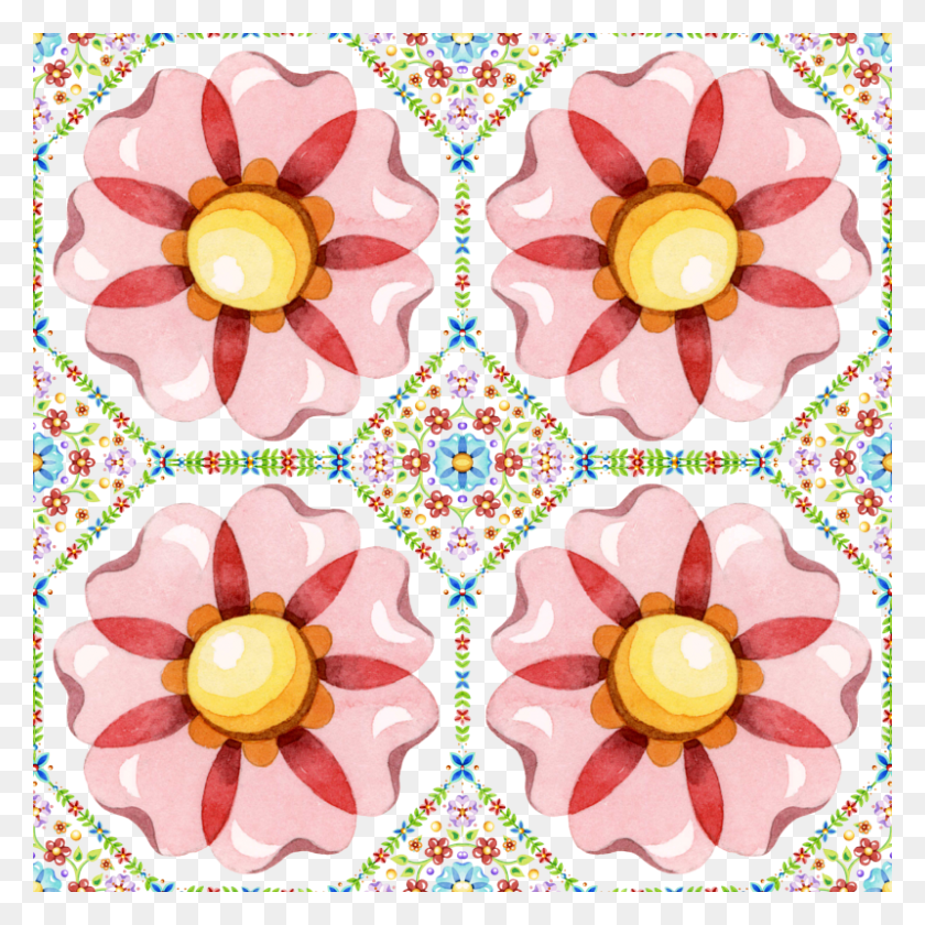 800x800 Descargar Png / Círculo, Patrón, Diseño Floral, Gráficos Hd Png