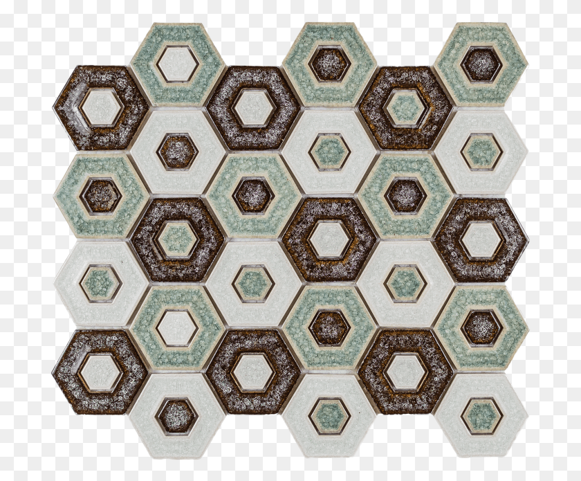 695x635 Círculo, Azulejo, Mosaico Hd Png