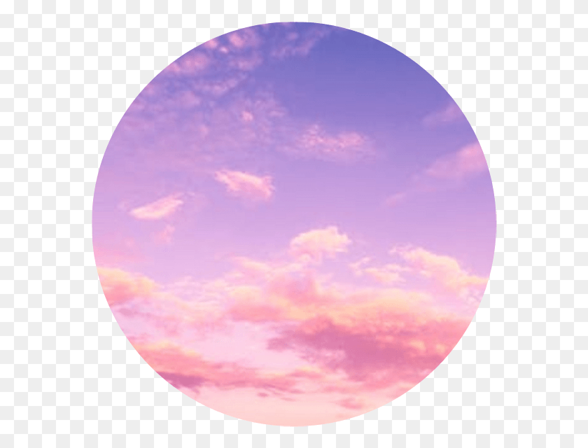 580x580 Circle Ceu Purple Pink Yellow Circulo Circle, Moon, Outer Space, Night HD PNG Download