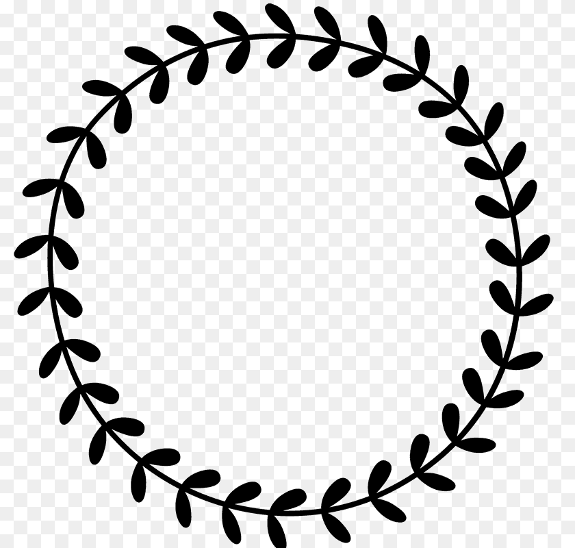 Circle Clipart Wreath, Oval, Stencil, Plant, Pattern Transparent PNG