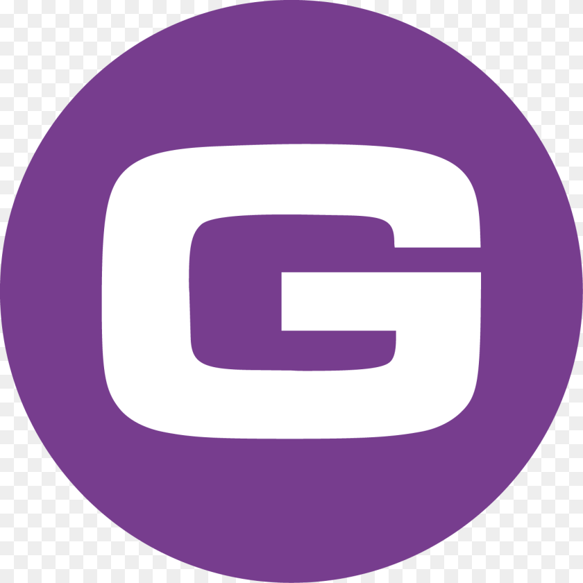 1372x1372 Circle G Purple Guestlist Logo, Disk Sticker PNG