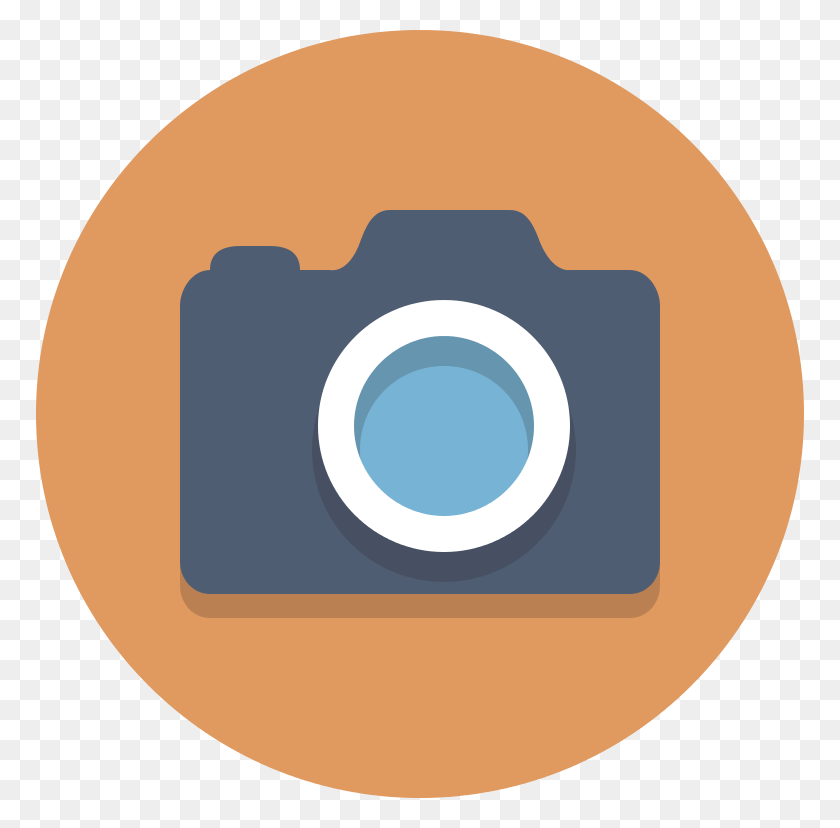 768x768 Круг Значки Камеры Камера В Круге, Лента, Диск, Dvd Hd Png Скачать