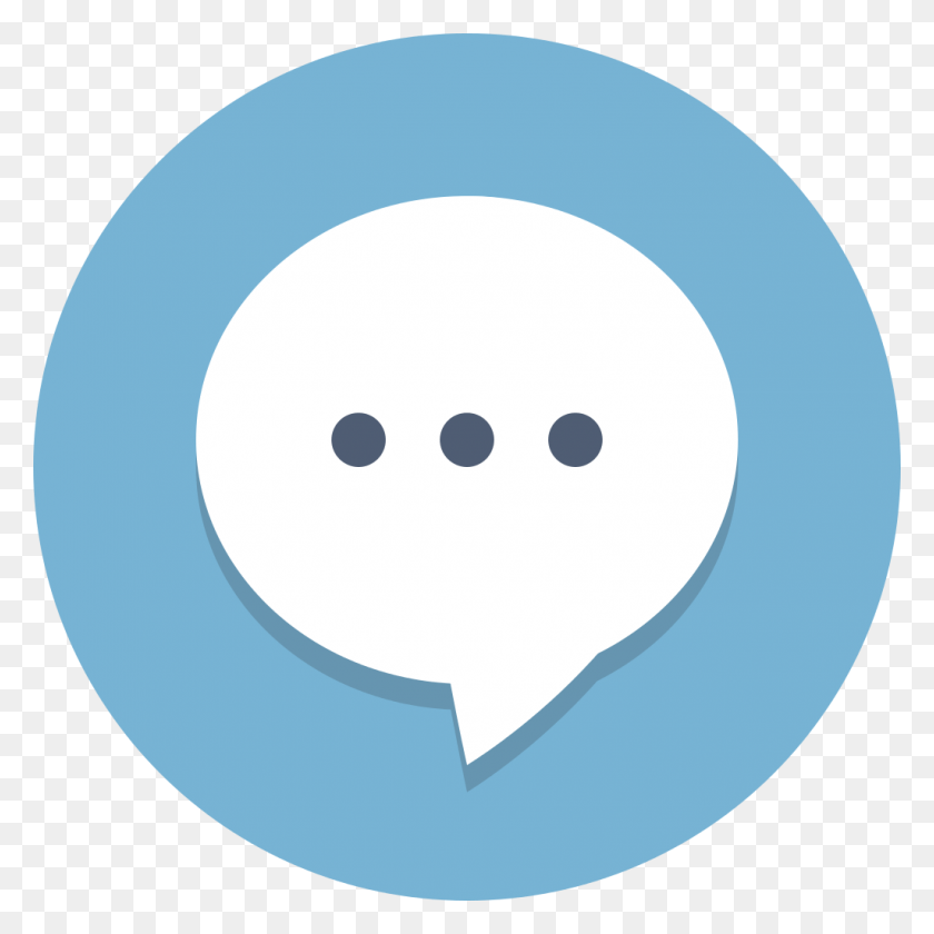 1024x1024 Circle Icons Chat Chat Flat Icon, Sphere, Text, Ball HD PNG Download
