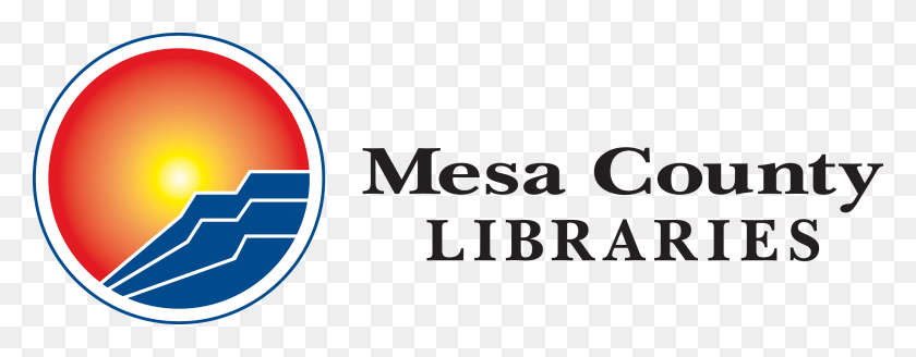 2882x991 Circle Library Logo Vector Horizontal Mesa County Library Logo, Symbol, Trademark, Text HD PNG Download