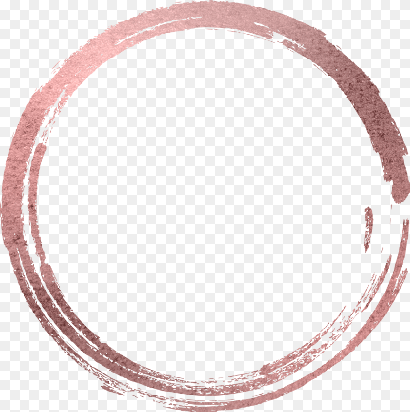 889x894 Circle Round Rosegold Frame Sticker By Lemon Tea Author Accelerator, Oval Transparent PNG