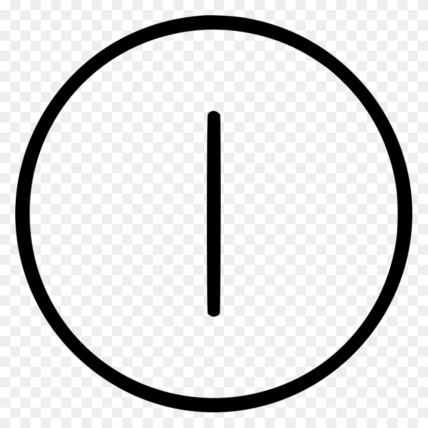 981x981 Circle Shape Line Vertical Dividing Comments Time Symbol, Analog Clock, Clock, Sign HD PNG Download