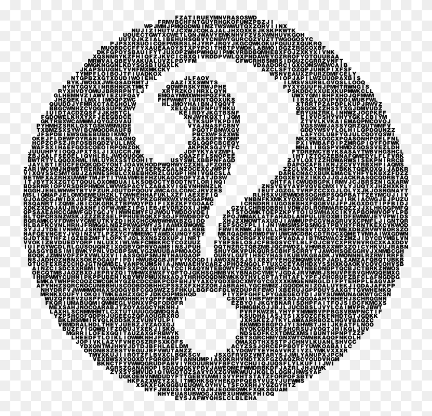 750x749 Circlesymbolnumber Question Mark In The Negative, Gray, World Of Warcraft HD PNG Download