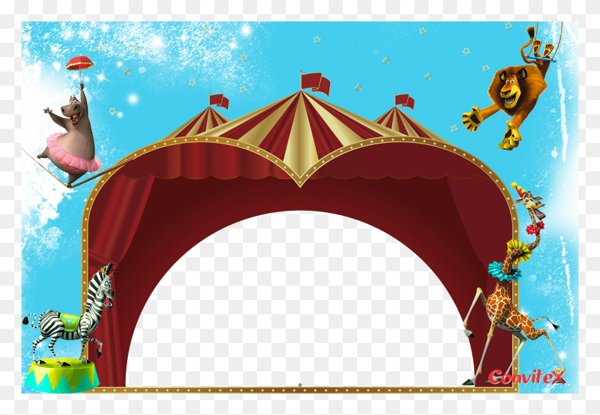 1772x1184 Circo Madagascar03 By Convitex Illustration, Circus, Leisure Activities, Person HD PNG Download