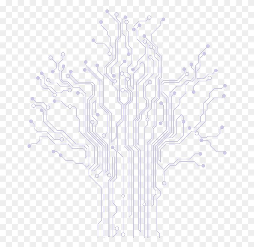 660x756 Circuit Board Tree Sketch, Electronics, Hardware, Snowflake HD PNG Download