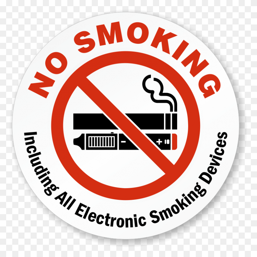 800x800 Circular E Cigarettes Prohibited Label E Cigarette Not Allowed, Symbol, Sign, Text HD PNG Download
