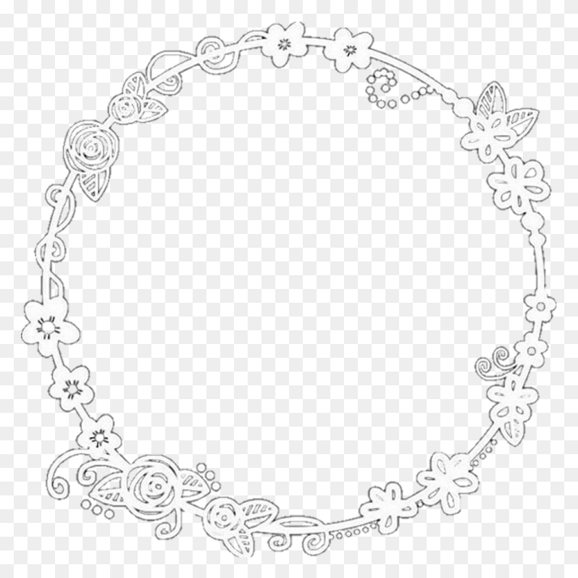 1016x1016 Circulo Cute Pngedit Flower Perfect Circle Edit, Bracelet, Jewelry, Accessories HD PNG Download