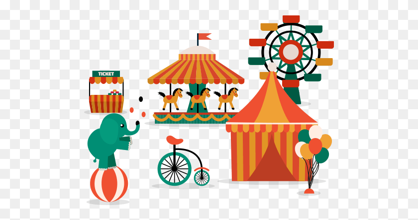 503x383 Circus Illustrations Free Vector And The Graphic Circus Illustration, Amusement Park, Leisure Activities, Carousel HD PNG Download
