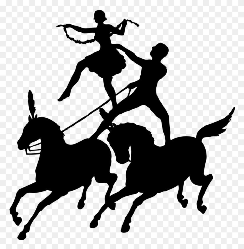 916x936 Circus Silhouette, Stencil, Person HD PNG Download