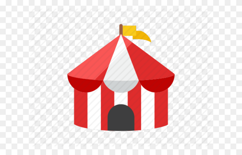 640x480 Circus Tent Circus Icon Transparent Background, Flag, Symbol, Leisure Activities HD PNG Download
